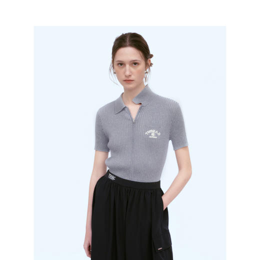 Teenie Weenie小熊字母毛针织衫女夏季女毛衫TTCK246624N 商品图2