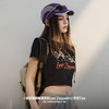 马登圆领印花短袖美式复古修身正肩T恤辣妹短款休闲百搭上衣夏女 商品缩略图1