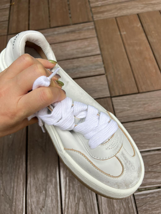 522-5免带 妈见打系列 miu里miu气 作旧小白鞋 全皮德训鞋 炒鸡软 丝滑凉快 商品图6
