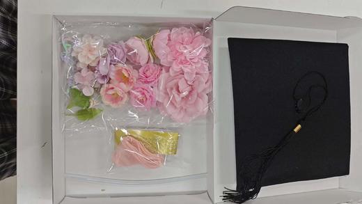 毕业帽簪花diy学士帽硕士帽 商品图0