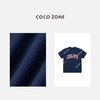 COCO ZONE"鲁比T"夏季宽松圆领字母短袖T恤休闲百搭上衣CC2B0859 商品缩略图2
