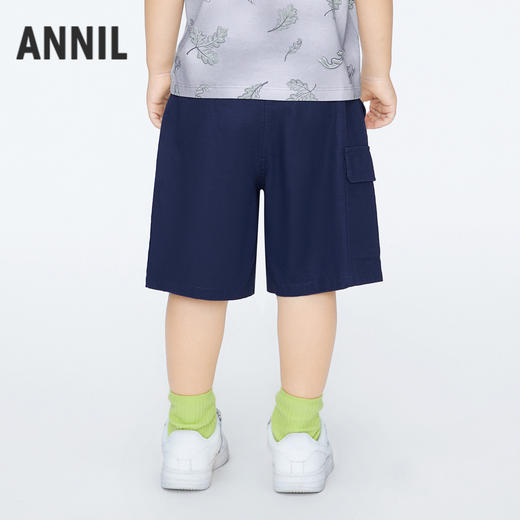 男童棉麻混纺工装裤新款安奈儿童装实体店同款XB426582 商品图2