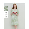 Teenie Weenie小熊卡通格纹连衣裙女春季女短裙TTOW24M302Z 商品缩略图0