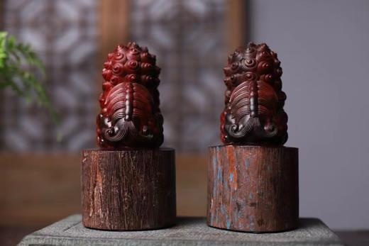 石狮°小叶紫檀拆房老料摆件 商品图3