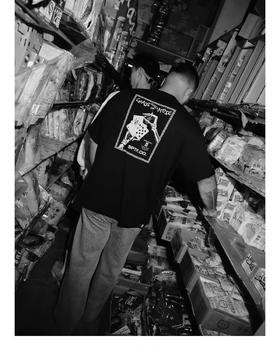 SUPERTOFU（SPTF)/CDT-SS24-T008/髅扑克 主题图案 短袖T恤