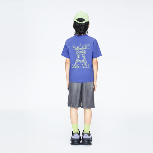 男童工装风泡芙牛仔五分裤新款安奈儿童装实体店同款AB426606 商品图5