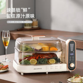 【小家电】迈卡罗MC-ZL221电蒸锅 电煮锅 电火锅多功能家用电锅蒸包子锅电热锅煮蛋器HF