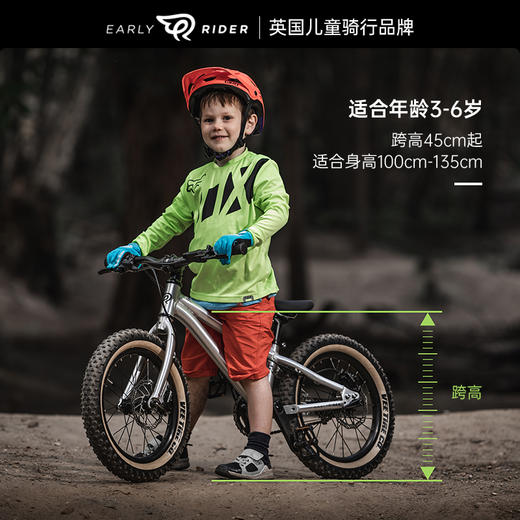 Earlyrider Belter 儿童自行车 16寸 城市版 银色 儿童自行车男女孩3-6岁16寸中大童脚踏单车8岁童车 商品图1