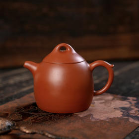 秦权壶 孙雯 宜兴原矿茶壶紫砂壶功夫茶泡茶壶朱泥紫砂茶具仿古