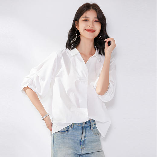 馥迦法式V领设计感衬衫 商品图5