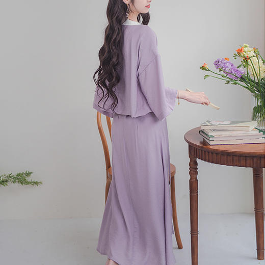 裁缝学苑AQ288新款汉元素国风对襟方领衫半身裙套装纸样女装样板 商品图3