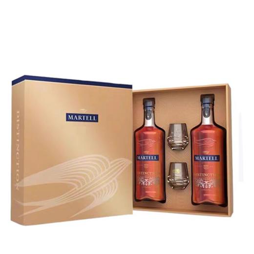 马爹利 鼎盛干邑白兰地酒 500ml*2瓶/盒（带双支酒杯） 商品图0