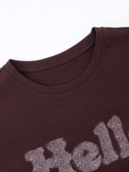 COCO ZONE “遇见”夏季时尚字母短袖T恤圆领修身上衣CC2B1001 商品图4