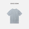 COCO ZONE “ins灰T"夏季字母印花短袖T恤休闲百搭上衣CC2B0973 商品缩略图1