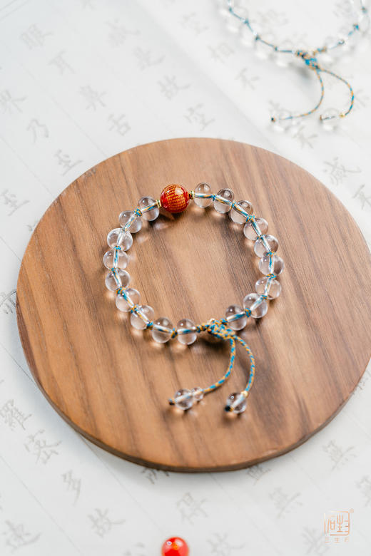 三生石“禅”文化静心·白水晶心经手链 商品图6