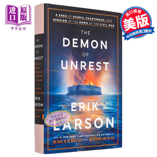 【中商原版】动荡的恶魔 内战初期的傲慢 心碎和英雄主义传奇 The Demon of Unrest 英文原版 Erik Larson 历史 美国内战 商品图0
