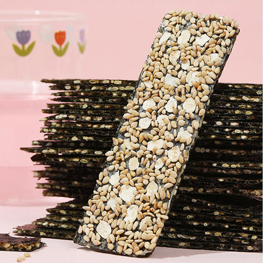 【口口脆香，咔嚓咔嚓脆~】托马斯&朋友夹心海苔40g 小火车海苔零食 芝麻炒米椰蓉味 即食海苔片-QQ 商品图1