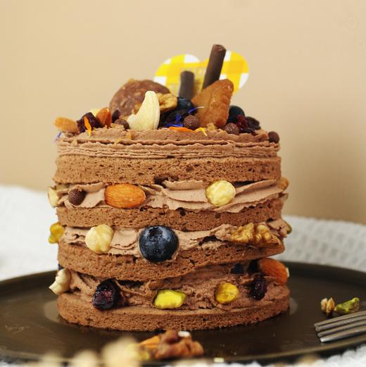 榛果黑巧裸蛋糕（同城配送） | 烤爱 商品图1