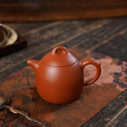 秦权壶 孙雯 宜兴原矿茶壶紫砂壶功夫茶泡茶壶朱泥紫砂茶具仿古 商品图2
