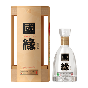今世缘国缘  四开  42度  500ml 单瓶装 （五代）