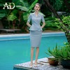 AD高端酒店工作服女商务接待工装夏季浅蓝色职业装西装套装女正装 商品缩略图0