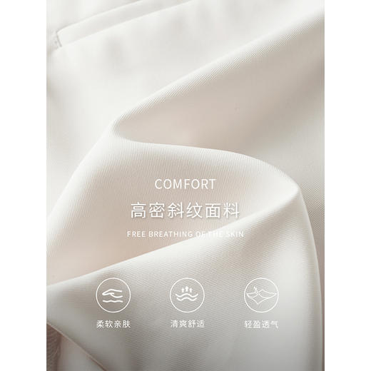 【专属特价】熙世界白色五分裤阔腿短裤夏季薄款简约宽松休闲西装直筒裤中裤 商品图2