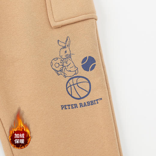 ⁴微瑕清仓99元任选2件：比得兔儿童加绒卫裤 适110-150码 冬款加绒款-YC04--CRMM-BDT正码正拍 冬季囤货拍大1-2码 商品图3