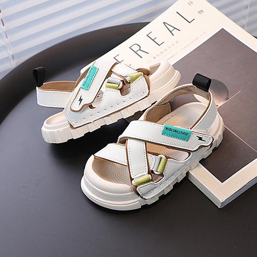 【儿童运动凉鞋】夏季新款 男童韩版时尚沙滩鞋 软底包头凉鞋1-9岁 商品图3