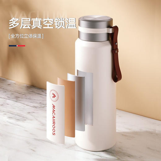 【小家电】迈卡罗MC-6110HW保温杯 316不锈钢保温水杯 茶水分离高档商务保温杯HF 商品图5