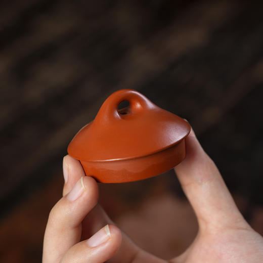 秦权壶 孙雯 宜兴原矿茶壶紫砂壶功夫茶泡茶壶朱泥紫砂茶具仿古 商品图5