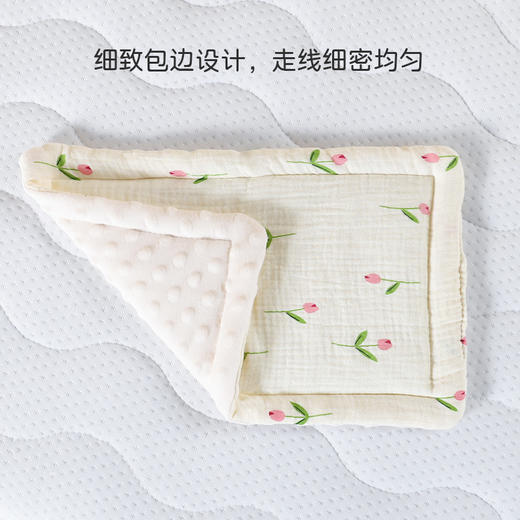 新生儿平枕午睡枕头婴儿宝宝吸汗透气枕垫纯棉宝宝0-6个月通用 商品图2