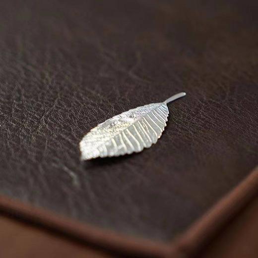 非遗工艺－拾物观心足银999金鱼银叶子2片装 打制泡茶煮水 商品图9