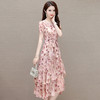 时尚气质，花色印花连衣裙QYM-KED-9459 -Y 商品缩略图1