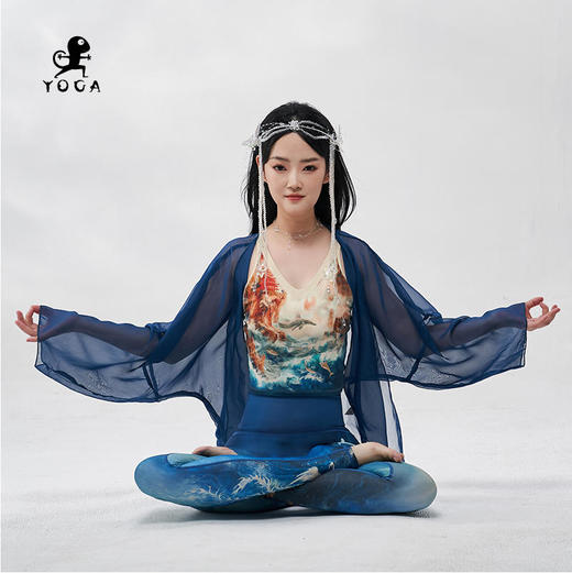 壁虎瑜伽国风任意门【2404SY306】外套【5天发货】（无胸垫） 商品图2