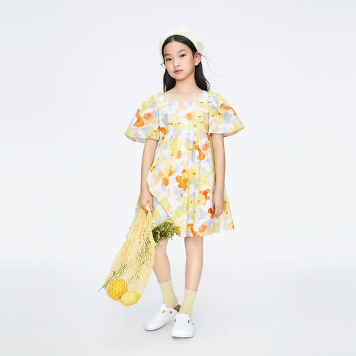 女童小清新印花连衣裙新款安奈儿童装实体店同款AG423803 商品图5