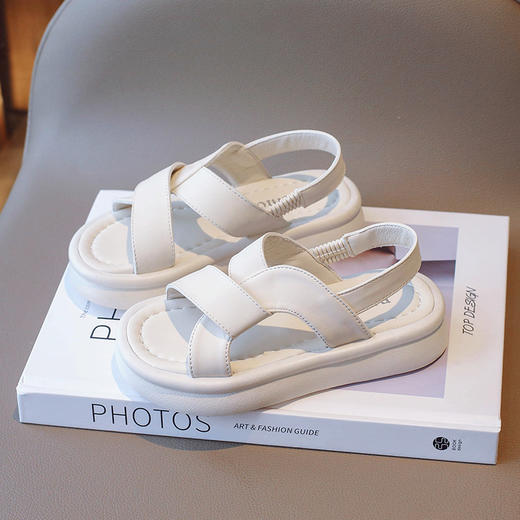 女童2024夏季新款凉鞋中大童软底防滑凉拖鞋休闲儿童复古沙滩鞋_ym 商品图3