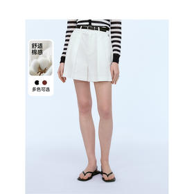 Teenie Weenie小熊简约短裤女夏季女休闲裤TTTH246616N