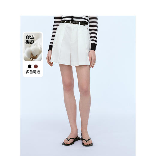 Teenie Weenie小熊简约短裤女夏季女休闲裤TTTH246616N 商品图0