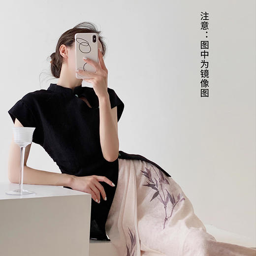 裁缝学苑AQ287设计感新中式国风复古上衣纸样女装扣开叉衬衫版型 商品图4