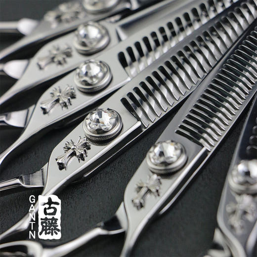 【古藤系列】钻石系列国产精工平剪牙剪 商品图4