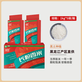 新米长粒大米10斤独立真空包装1kg*5袋