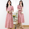 气质垂坠感显瘦，雪纺碎花连衣裙HR-ZRX5183 商品缩略图2