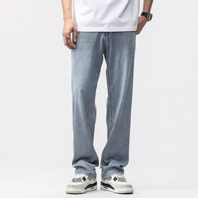 【天丝莱赛尔】【DQ】大依优型大码薄款冰丝牛仔裤长裤男舒适休闲简约百搭加肥加大男装