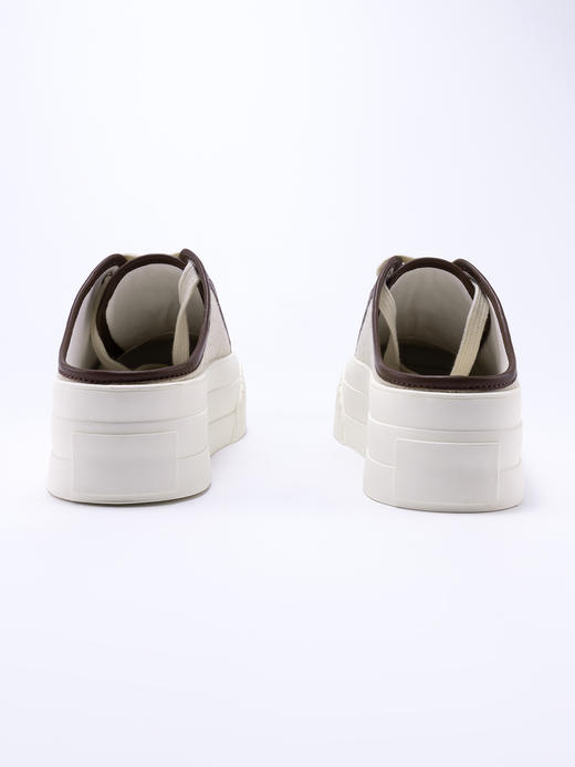 COCO ZONE高级感拼色半拖帆布鞋时尚通勤百搭一脚蹬休闲鞋CC2B0616 商品图4