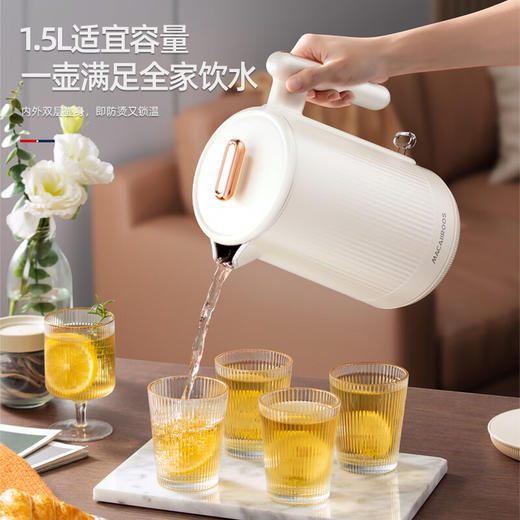 【小家电】迈卡罗MC-SH159电水壶烧水壶 热水壶电热水壶304不锈钢家用双层防烫开水壶HF 商品图4