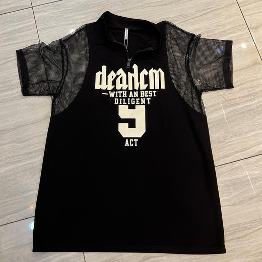 3-14GD半拉链网袖短袖连衣裙40429（黑） 夏季 142140090321 商品图4