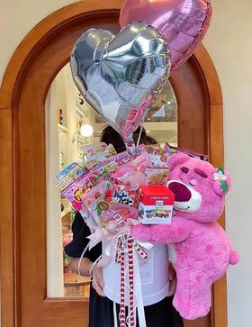 【花艺玩偶】爆款草莓熊（38cm/50CM/26CM）