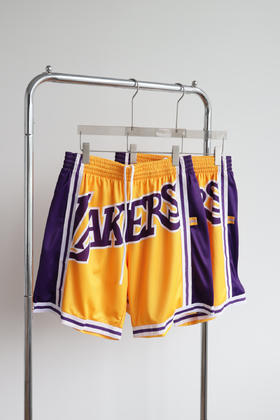 M1TCHELL 大脸 湖人 网眼篮球短裤 DK328