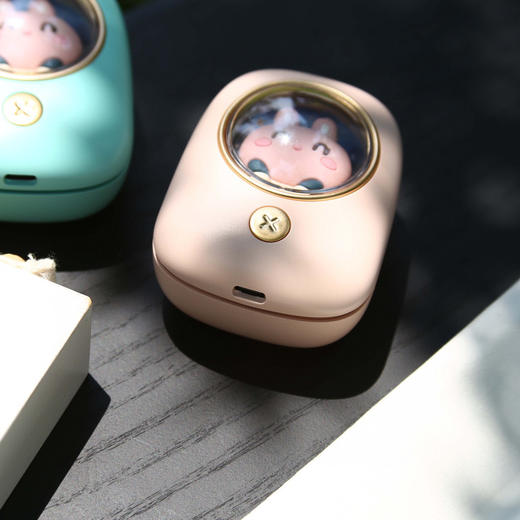 太空舱卡通挂脖式便携无叶手持迷你小风扇！ 商品图5