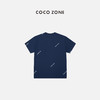 COCO ZONE"鲁比T"夏季宽松圆领字母短袖T恤休闲百搭上衣CC2B0859 商品缩略图1
